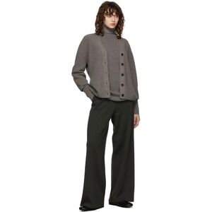Studio Nicholson Women's Size 1 100% Merino Wool Smoke Wide Leg Knit Pants